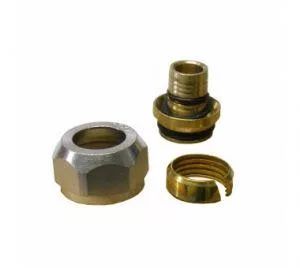 Муфта для PE-X латунь оц Дн 10х3/4" накидная гайка с евроконусом RAUTHERM S Rehau 12005531001 Ду 10 мм