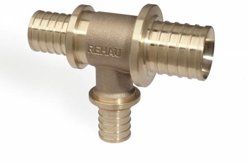 Тройник переходной для PE-X бронза Дн 40х20х32 RAUTITAN RX Rehau 13662771001 Ду 40 мм