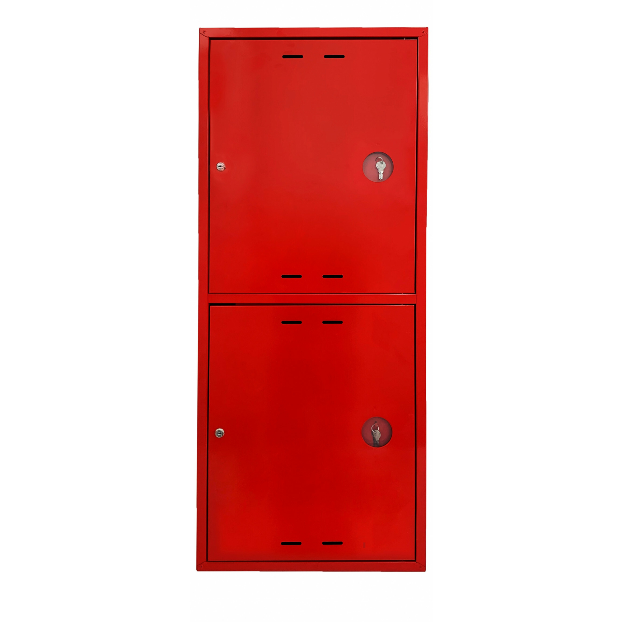 Шкаф пожарный навесной закрытый ШПК 320-21 НЗК универсальный с замком 1265х520х230 красный ФАЭКС 016-1514