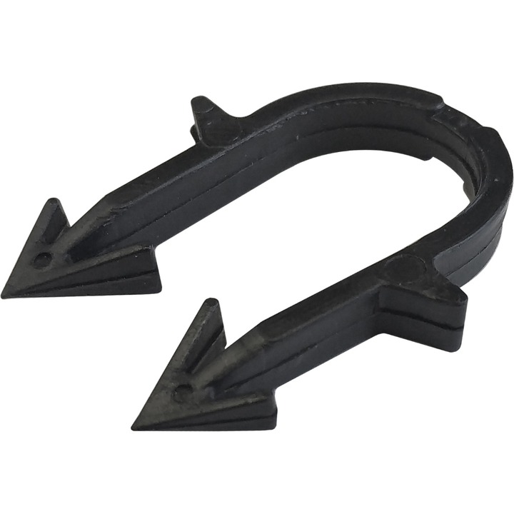 STOUT SMF-0003 Скоба якорная для труб д.16-20мм, цвет черный SMF-0003-001620