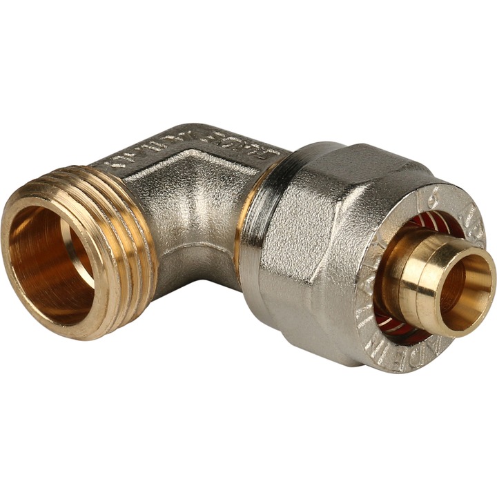 STOUT Угольник-переходник с наружной резьбой 1/2&quot;х16 для металлопластиковых труб винтовой SPM-0001-101620