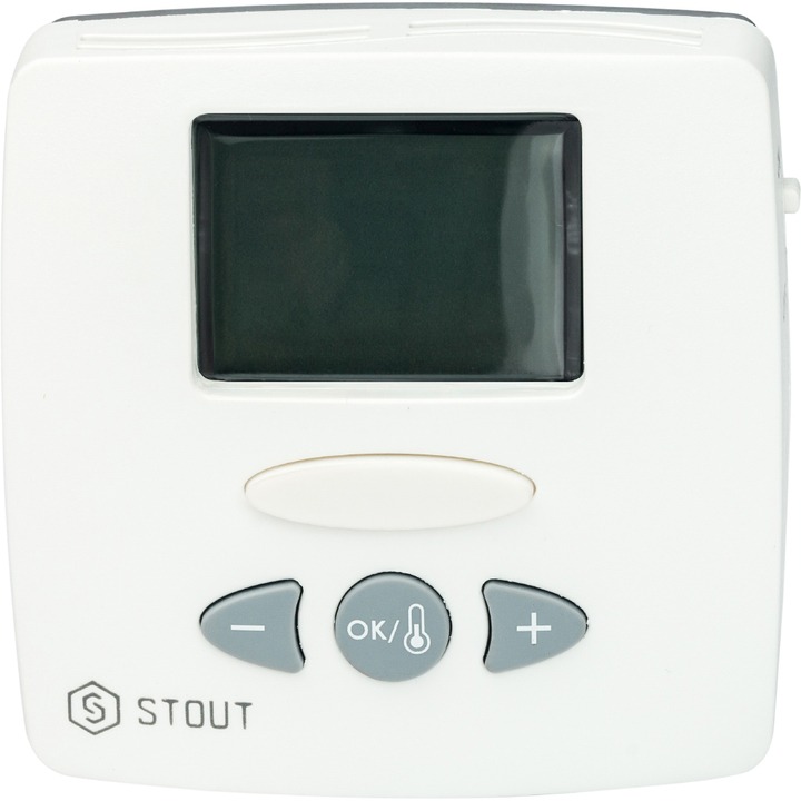 STOUT STE-0002 Термостат комнатный электронный WFHT-LCD. С выносным датчиком STE-0001-000002