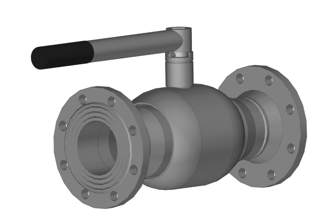 Ридан 065N1845R — RJIP Premium Кран шаровой FB FF DN125, PN16, H (фланцевый, с рукояткой, полнопроходной) Ду 125 мм