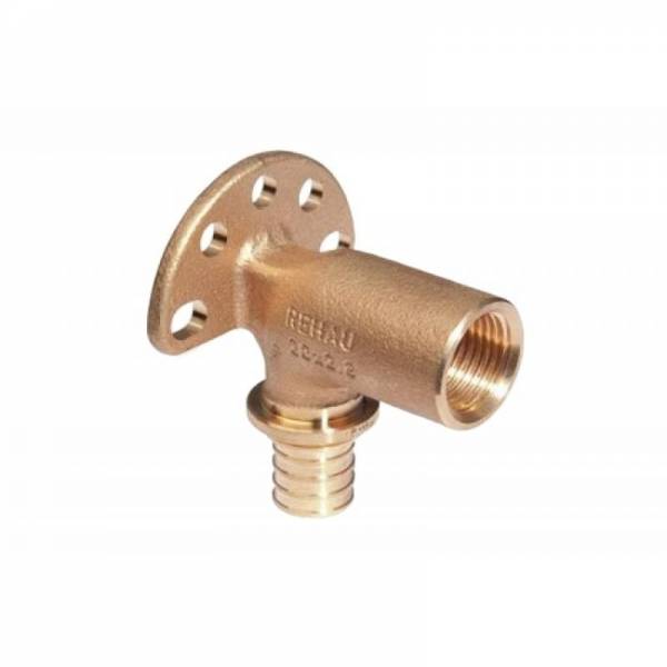 Водорозетка для PE-X бронза Дн 20х1/2" ВР L=59мм длинная RAUTITAN RX Rehau 13661131001 (137266) Ду 20 мм