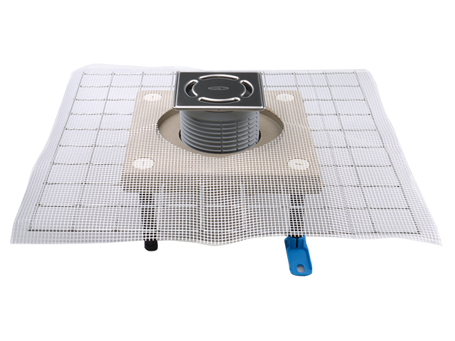 HL 80C Трап для балкона с консолью из полполимербетона Ду DN50/75 мм