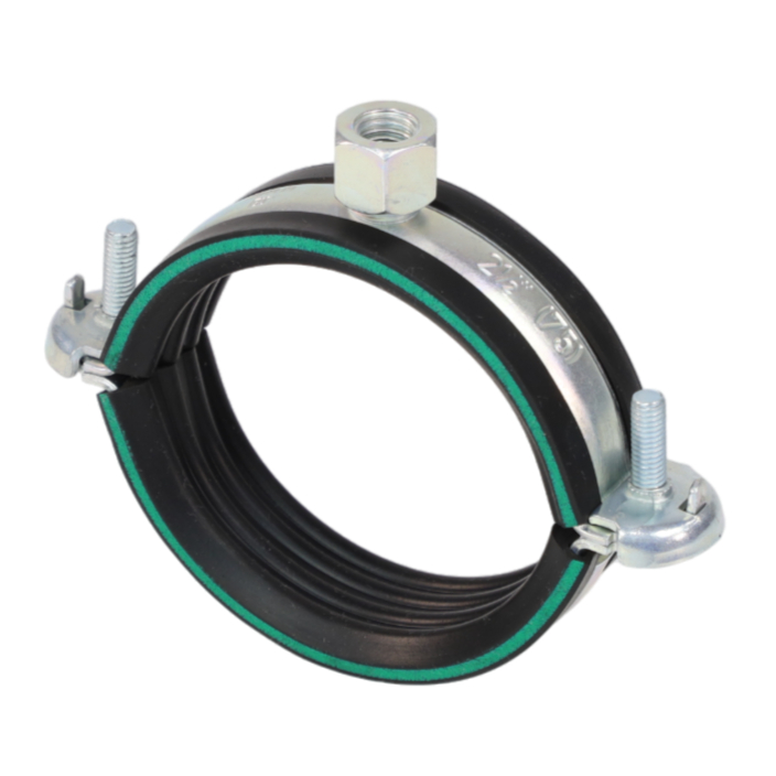 Хомут крепежный сталь оц с резиновой прокладкой Дн 88-90 (3") М8/М10 б/к Optimal Mupro 119794 013-0289