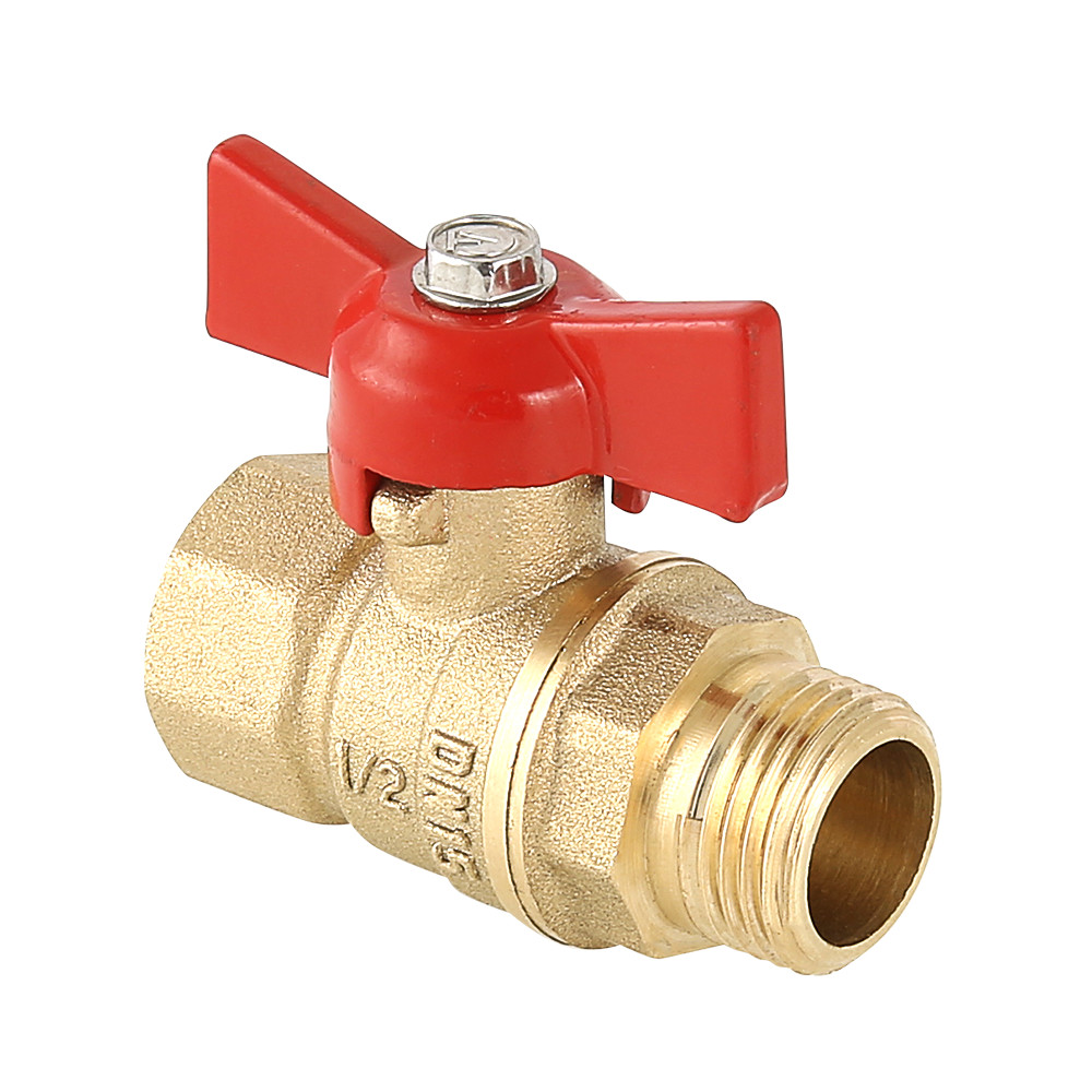 Кран шаровой «СТАНДАРТ» с ручкой-бабочкой и внутренней–наружной резьбой VALTEC VT.123.G.05