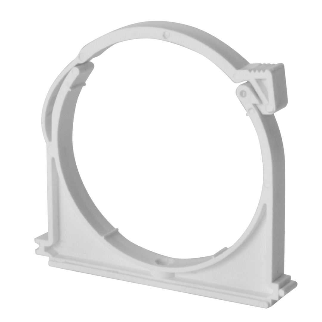 Хомут крепежный пластик белый Дн 110 б/к RTP (РосТурПласт) 24576 013-2142 Ду Дн 110 мм