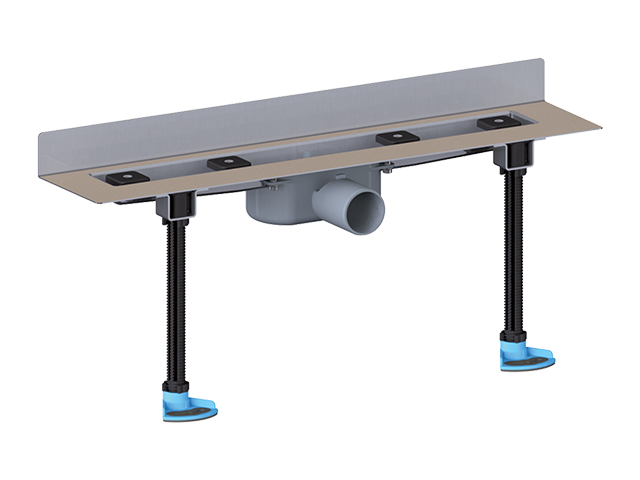 Душевой угловой лоток уменьшенной высоты HL50WU.0/90 Ду DN50 мм