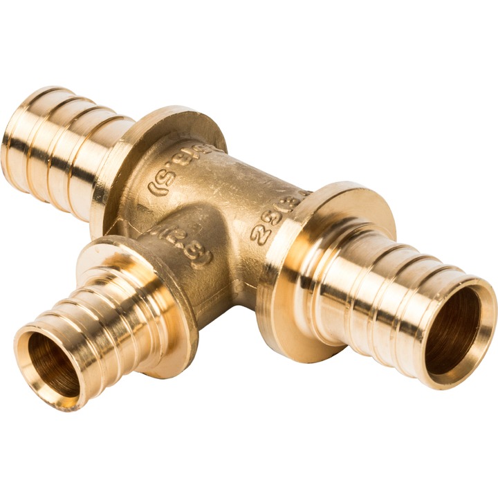 STOUT Тройник переходной 25x20x25 для труб из сшитого полиэтилена аксиальный SPX-0001-002535