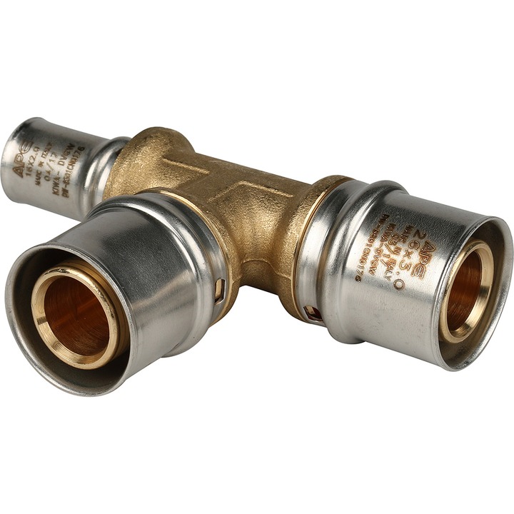 STOUT Тройник переходной 26х26х16 для металлопластиковых труб прессовой SPM-0001-101620