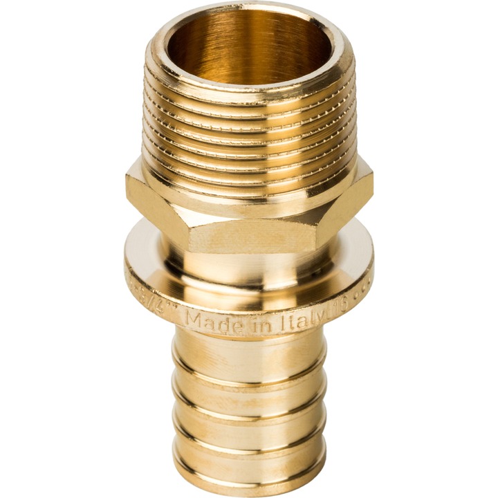 STOUT Переходник с наружной резьбой 25xR 3/4" для труб из сшитого полиэтилена аксиальный SFA-0020-000020