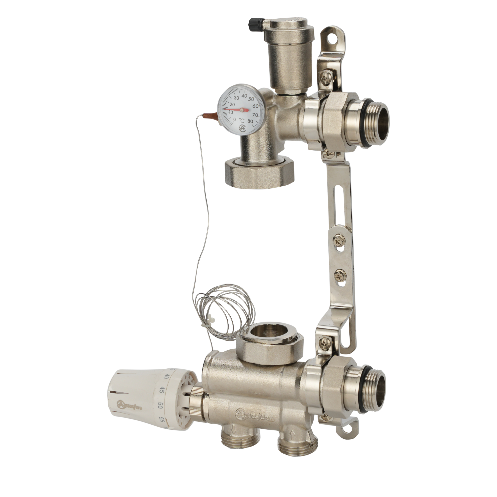 Узел насосно-смесительный латунь 1" без насоса 130-180 мм Aquasfera 9510-01 040-4955