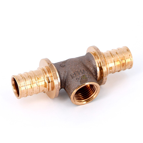 Тройник для PE-X бронза Дн 32х3/4"х32 ВР RAUTITAN RX+ Rehau 14562971001 Ду 32 мм