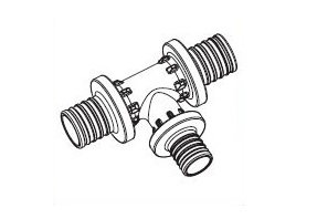 Тройник RAUTITAN PX с уменьшенным боковым проходом