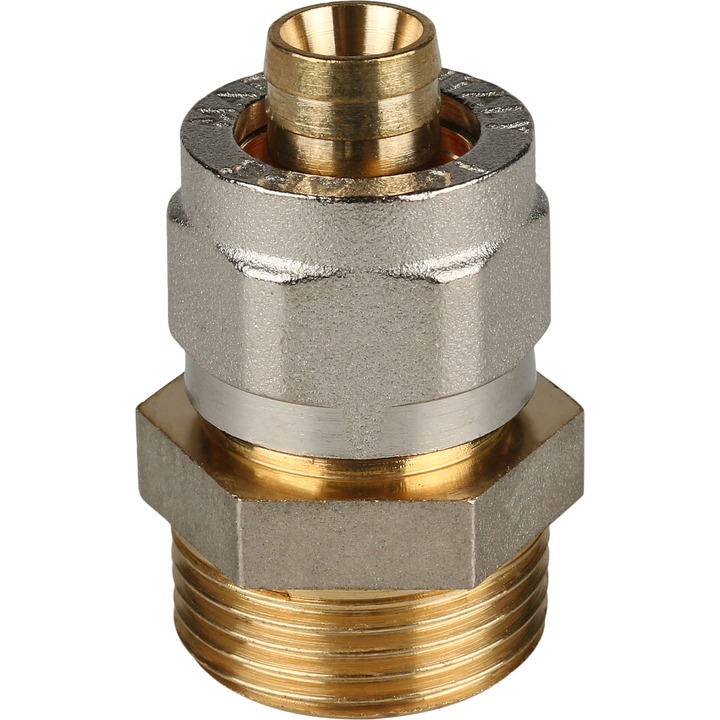 STOUT Переходник с наружной резьбой 3/4"х16 для металлопластиковых труб винтовой SPM-0001-101620