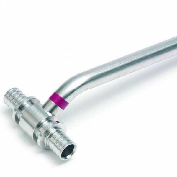 Тройник для подключения радиатора нерж Дн 20х16 L=1000мм RAUTITAN Rehau 12663121001 Ду 20 мм