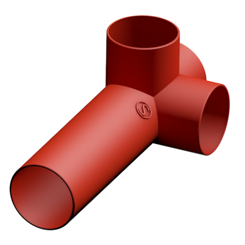 88° Крестовина двухплоскостная с удлиненной стороной S-SML DN 100х100х100 82001