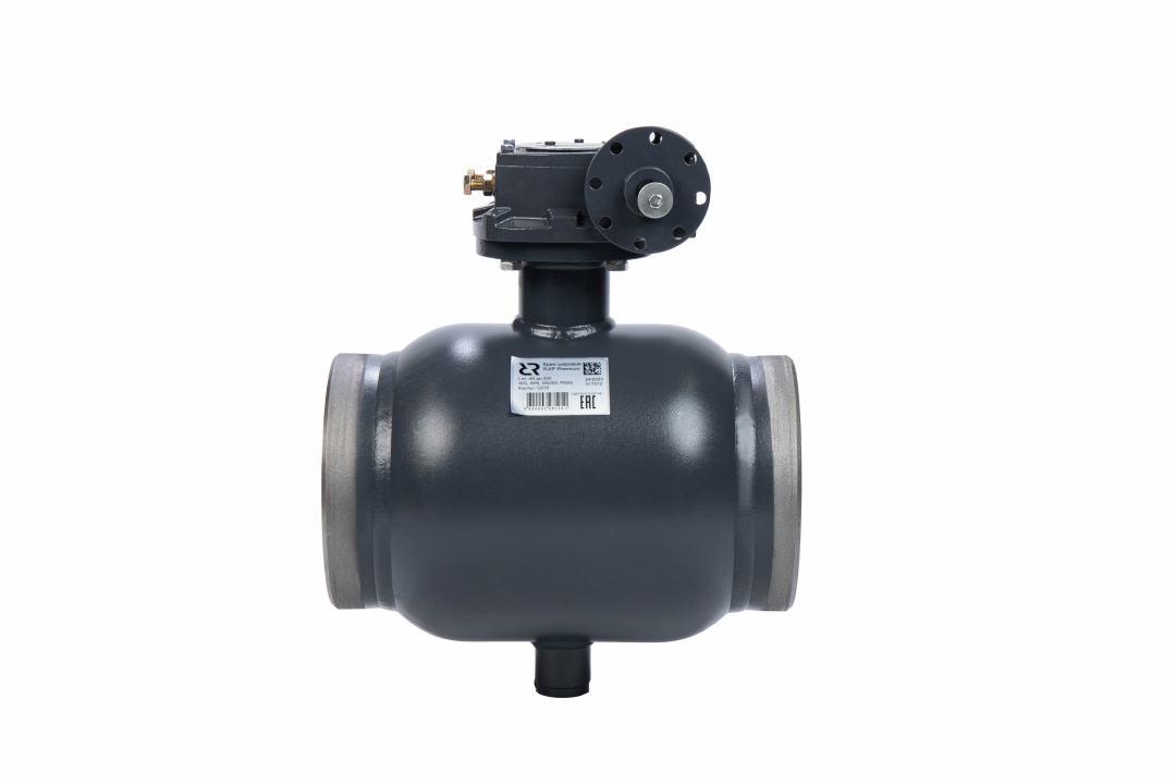 Ридан RJIP Premium 065N0181GR — Кран шаровой WW DN500 PN25 WG (приварной, с редуктором, стандартный проход) Ду 500 мм