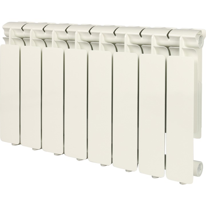 STOUT Bravo 350 8 секций радиатор алюминиевый боковое подключение RAL9010 SHT-0001-003015