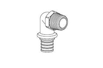 Угольник-переходник RAUTITAN MX с наружной резьбой