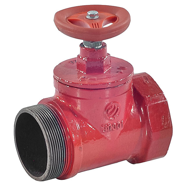 Клапан пожарный чугун прямой КПКП 50-1 Ду 50 1,6 МПа муфта-цапка Апогей 110049 016-0226 Ду 50 мм