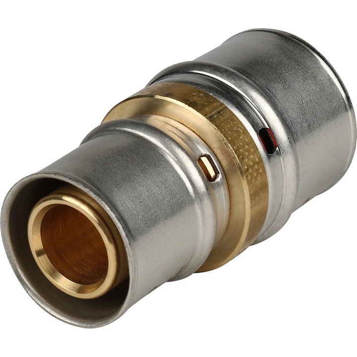 STOUT Муфта соединительная переходная 32х26 для металлопластиковых труб прессовой SPM-0001-053230