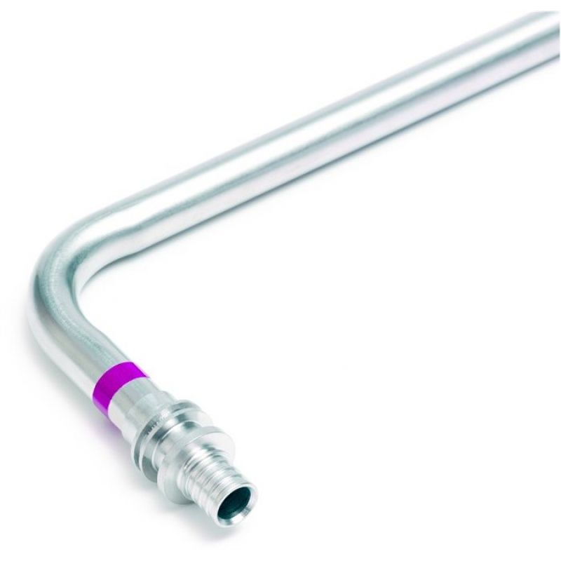 Угольник для подключения радиатора нерж Дн 16х15 L=500мм RAUTITAN Rehau 12409311001 Ду 16 мм