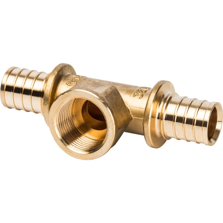 STOUT Тройник-переходник с внутренней резьбой 32xR 1" для труб из сшитого полиэтилена аксиальный SFA-0020-000032