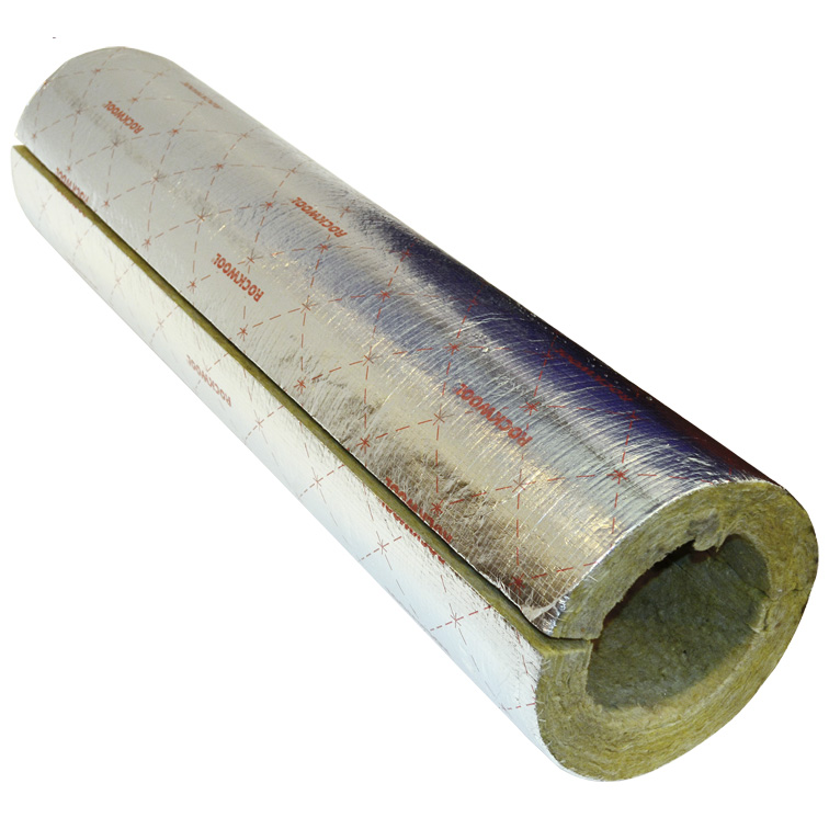 Цилиндр навивной минеральная вата ROCKWOOL 100 кашированный фольгой 50/169 L=1м ROCKWOOL 135314