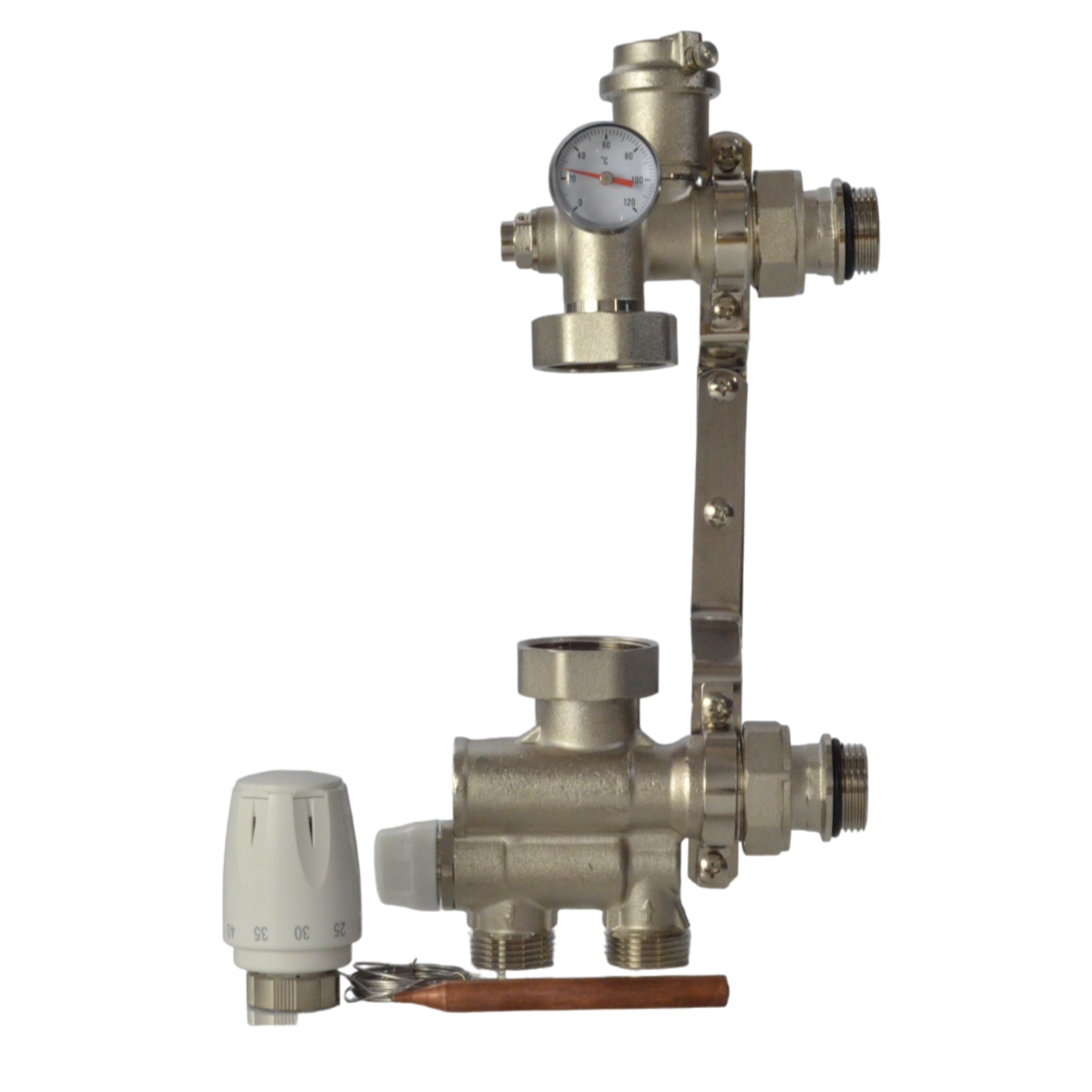 Узел насосно-смесительный латунь 1" без насоса 130-180 мм Wester 0-33-0010 040-3381