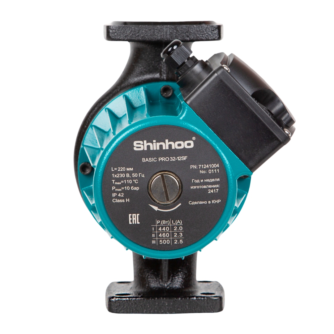 Насос циркуляционный с мокрым ротором BASIC PRO 32-12SF PN6 1х230В/50 Гц Shinhoo 71241004 215-3981