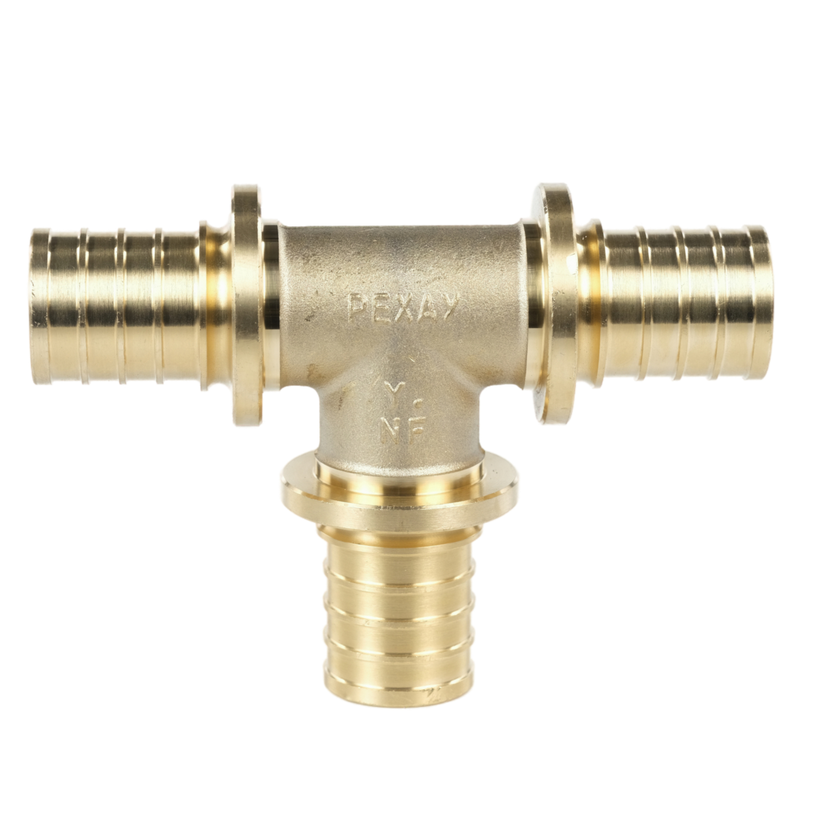 Тройник для PE-X труб аксиальный латунь Дн 25х25х25 MX Рехау 11080331001 129-9722 Ду 25 мм