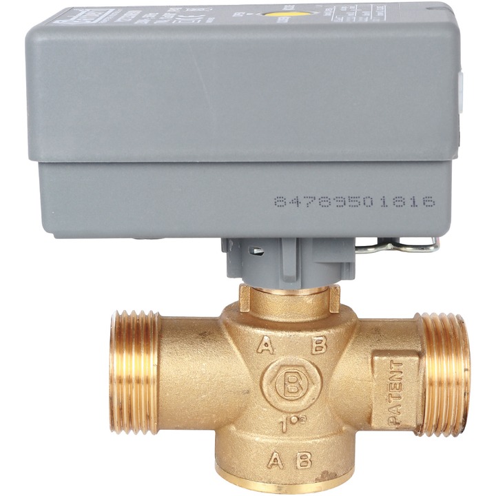 STOUT 2-Ходовой зональный клапан, сервопривод 230V, с 3-х жильным кабелем 1м., НР 1" SVH-0001-000020 Ду 25 мм