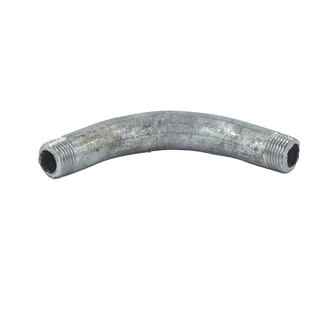 Отвод сталь шовный 90гр оц Дн 21,3х2,8 (Ду 15) резьба из труб по ГОСТ 3262-75 КАЗ 027-1999