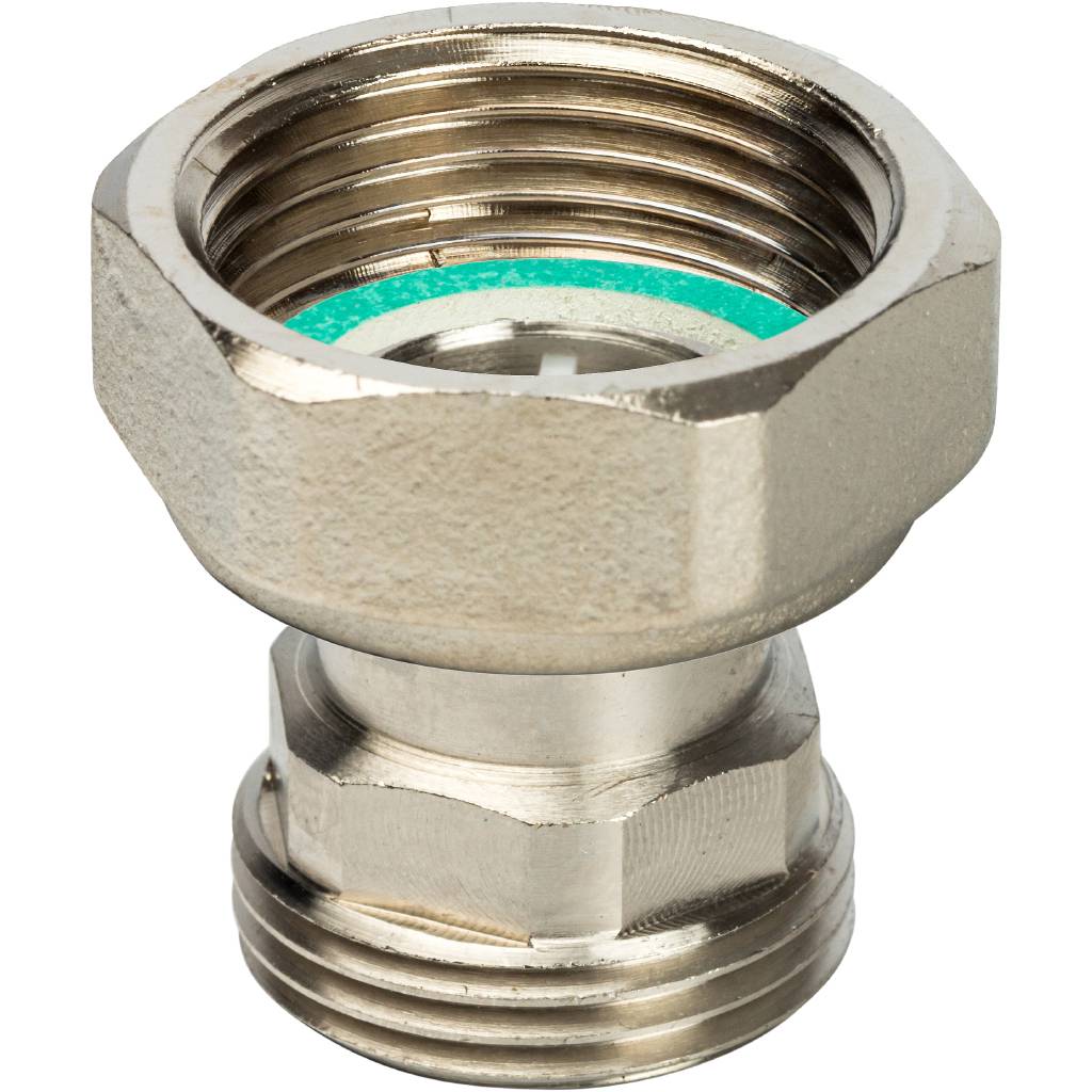 STOUT Разъемное соединение с плоским уплотнением, никелированное 1" SDG-0019-010025