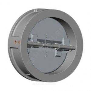 Клапан обратный нерж 2/створ CB6450 Ду 150 Ру25 Тмакс=200 оС межфл створки нерж Tecofi CB6450-0150 Ду Ду 150 мм