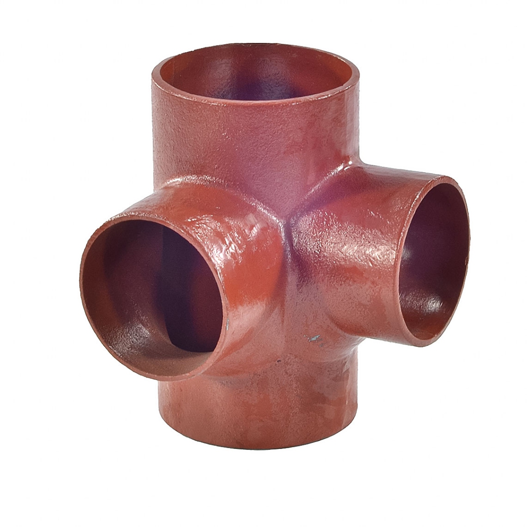 Крестовина чугун SML Ду 125х100х100х88гр 2-х плоскостная б/растр SGACX 127-9988