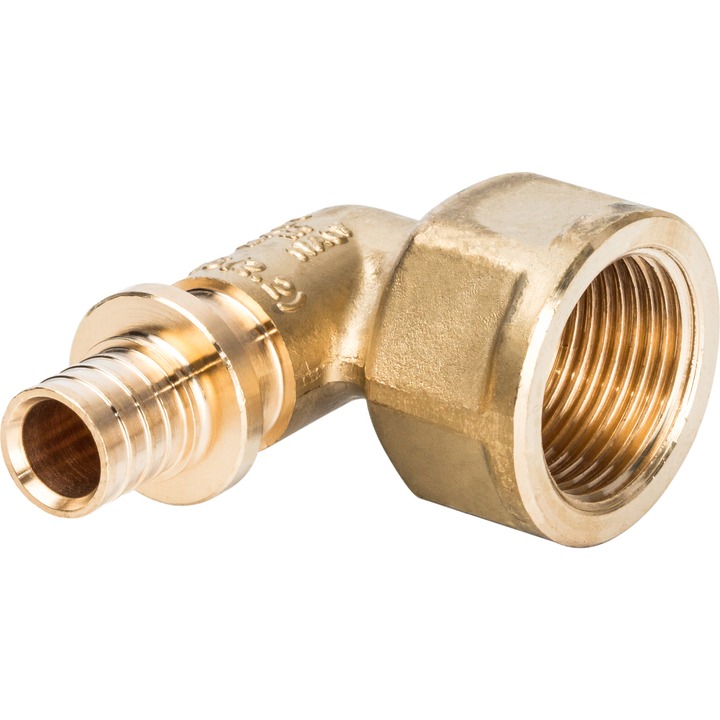 STOUT Угольник-переходник с внутренней резьбой 16xG 3/4" для труб из сшитого полиэтилена аксиальный SPX-0001-001622