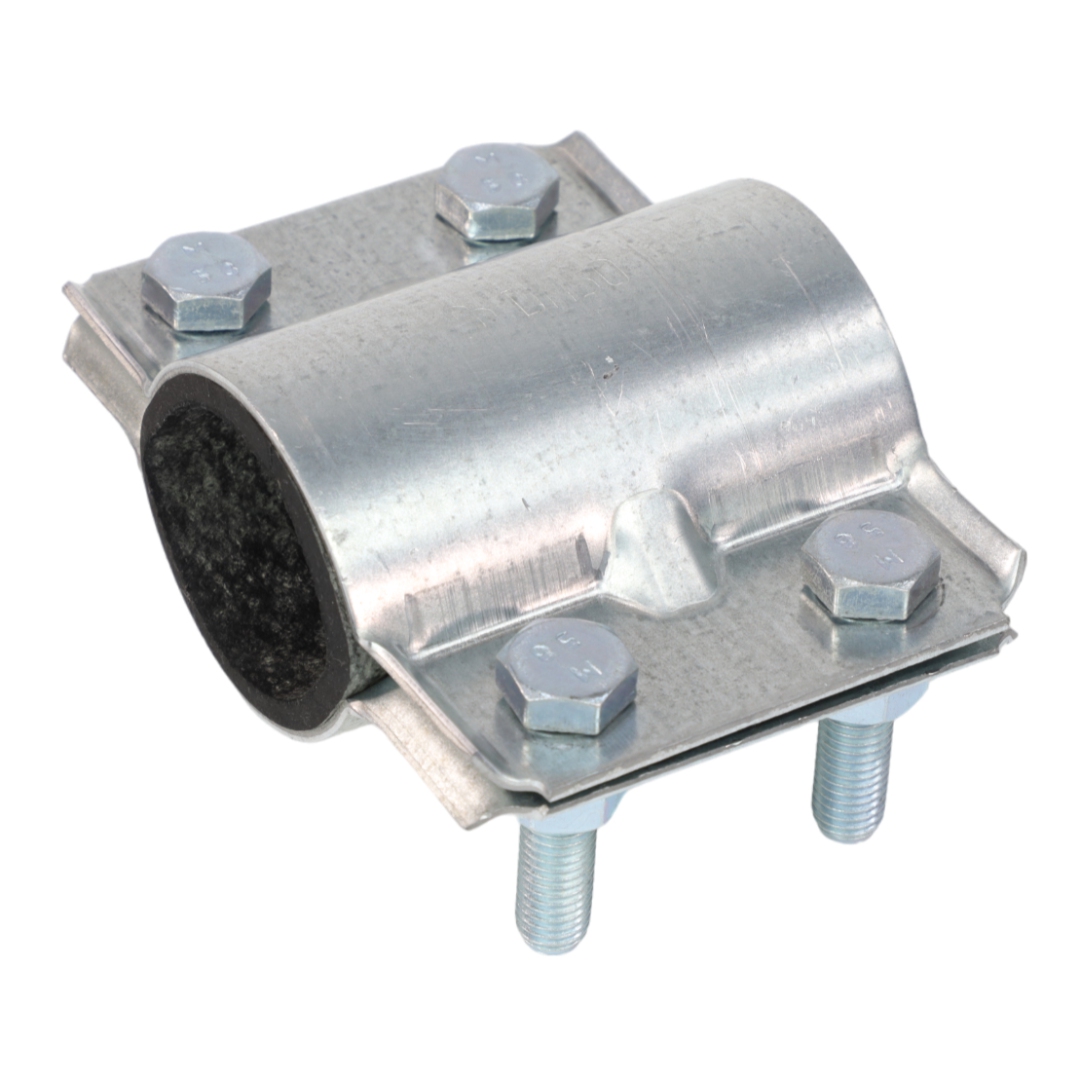 Хомут ремонтный двухсторонний сталь оц Ду 100 Дн 108-118 4 болта L=103мм ККАЗ 013-0613 Ду 100 мм