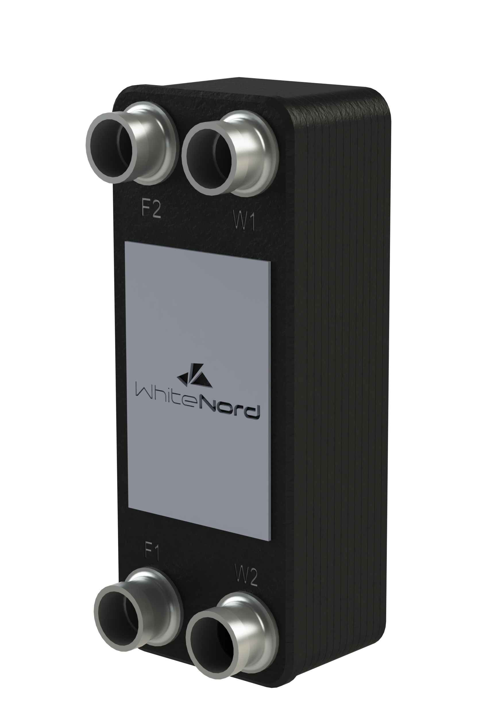 Паяный пластинчатый теплообменник TT130-NH-4.5 WhiteNord Ду 2" наружная резьба / пайка мм