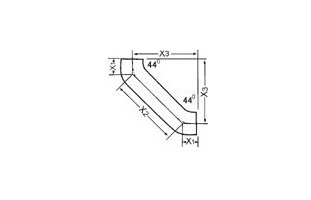 Чугунное колено SML 90 гр. с успокоительным участком