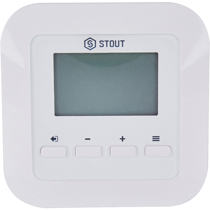 STOUT Проводной комнатный регулятор R-10s, белый STE-0101-029521