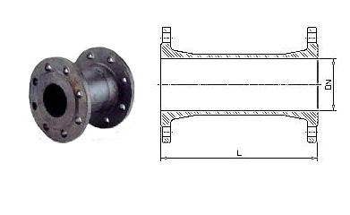 Чугунный патрубок фланцевый