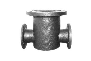 Чугунная пожарная подставка фланцевая