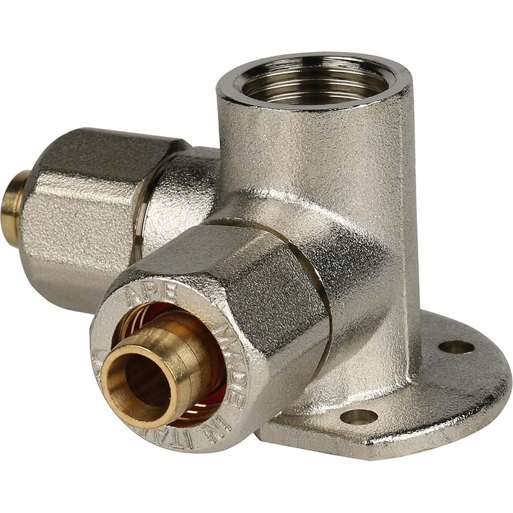 STOUT Тройник настенный с креплением для металлопластиковых труб винтовой SPM-0001-102020