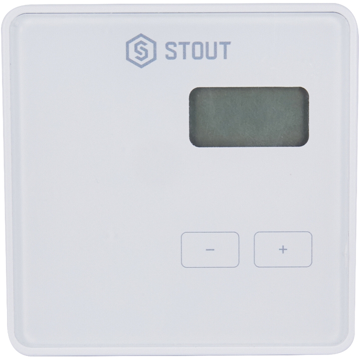 STOUT Проводной комнатный регулятор R-10b, белый STE-0101-008005