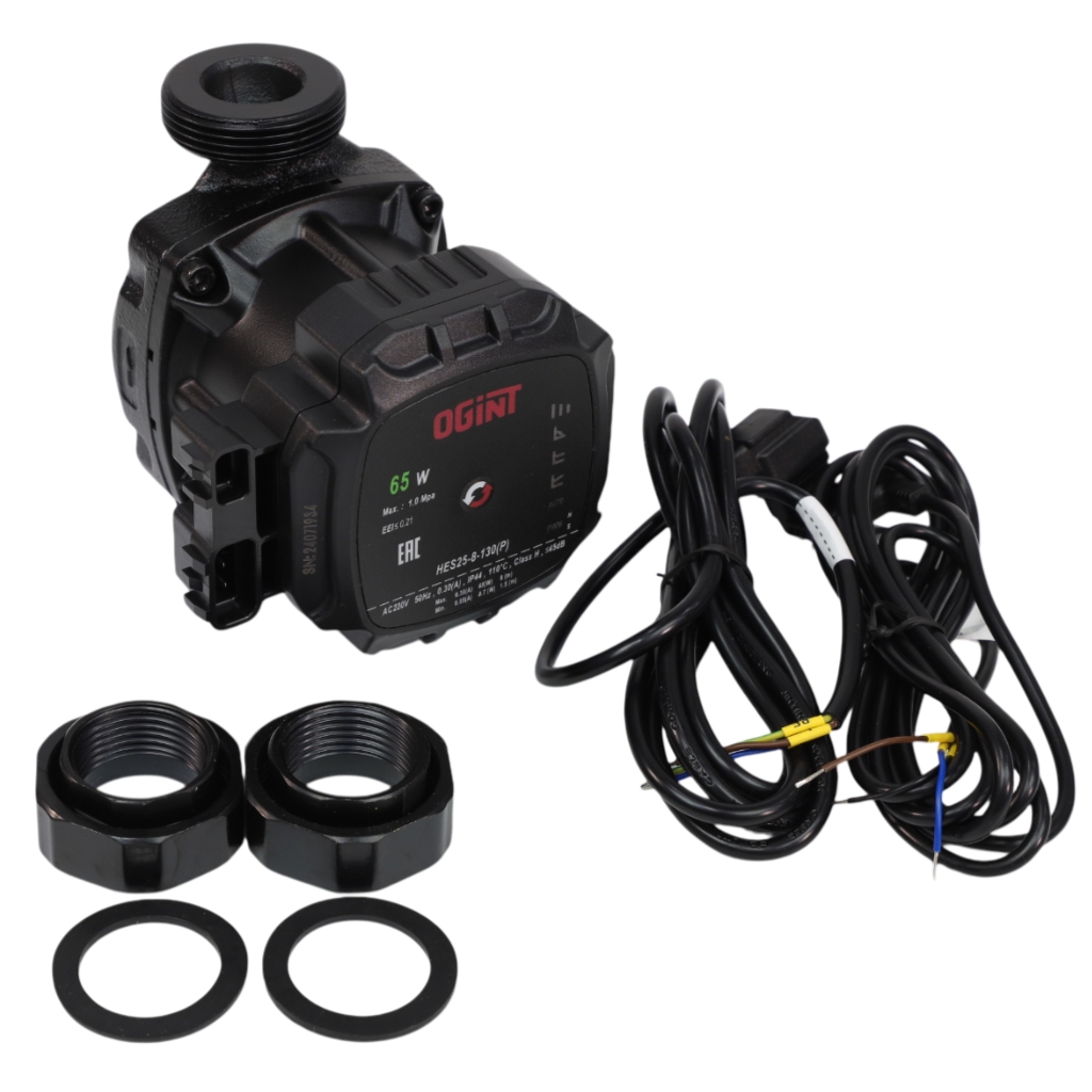 Насос циркуляционный с мокрым ротором HES25-8-130(P) PN10 1х220-240В/50 Гц Ogint 215-3654