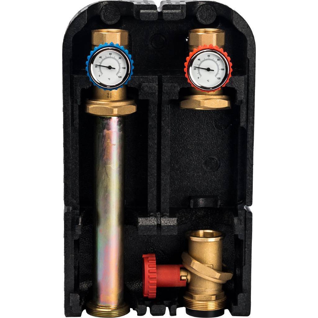 STOUT SDG-0001 Насосная группа с прямым контуром 1 1/4" без насоса в теплоизоляции DN 32 SDG-0001-003201