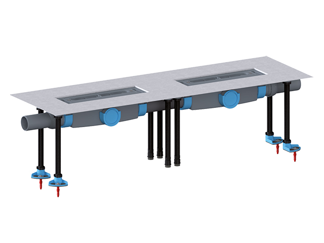 Корпус душевого лотка InFloor Duo HL53K.2 Ду 2 x DN50 мм